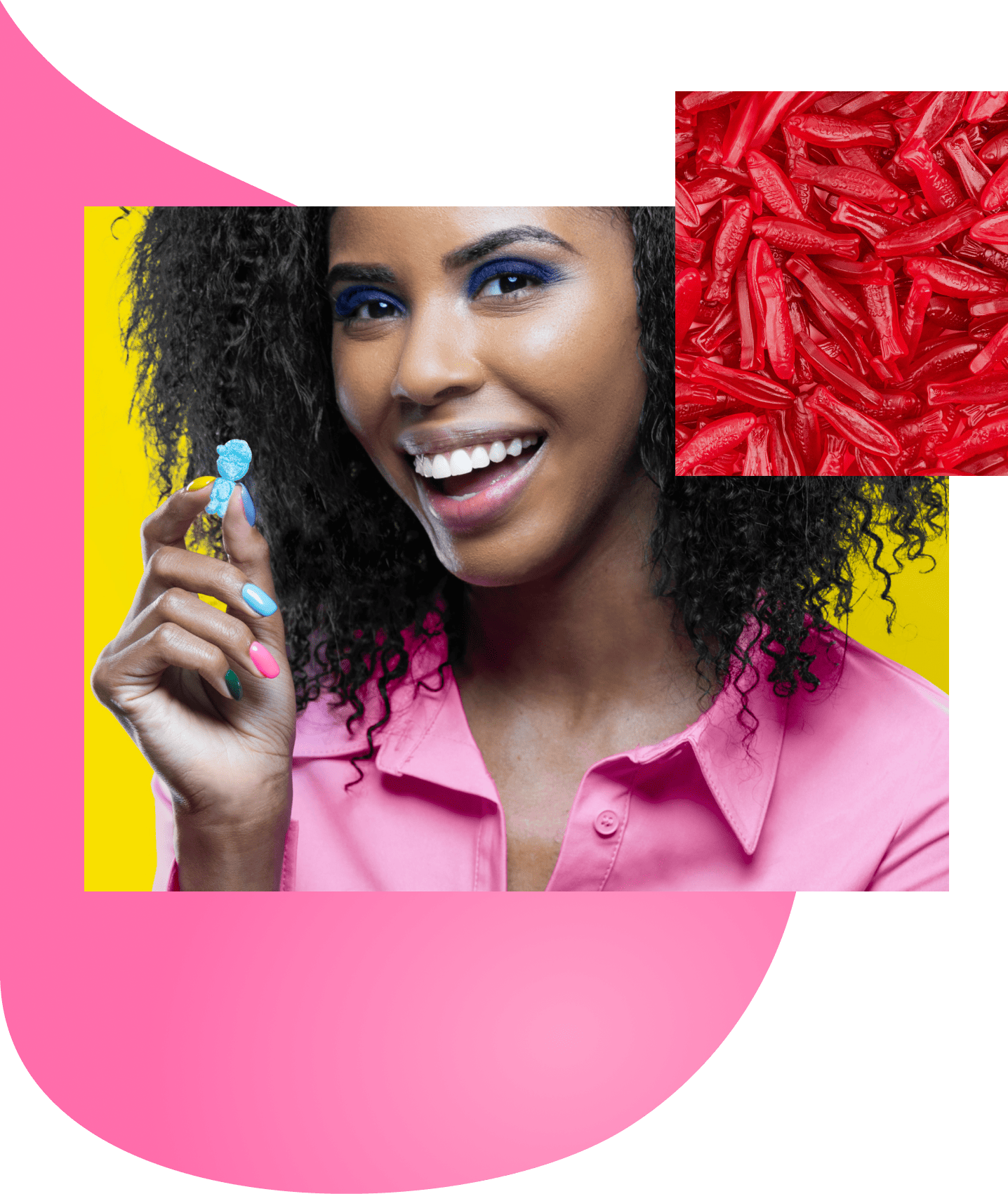 Woman holding a sour blast buddy