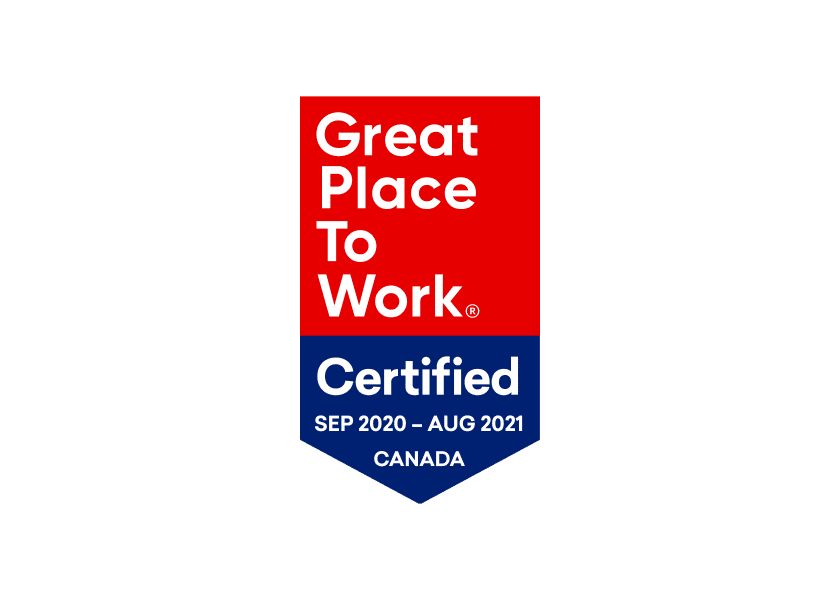 Great place to work- Certified Sep 2020 - Aug 2021 Canada