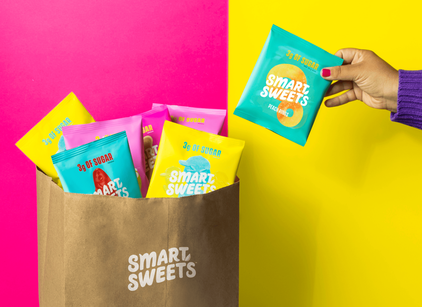 Smart Sweets Box Sour Gummy Worms - Low Sugar Gummies – SmartSweets US