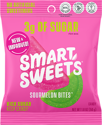Sourmelon Bites™ - Low Sugar Gummy Candy – SmartSweets US
