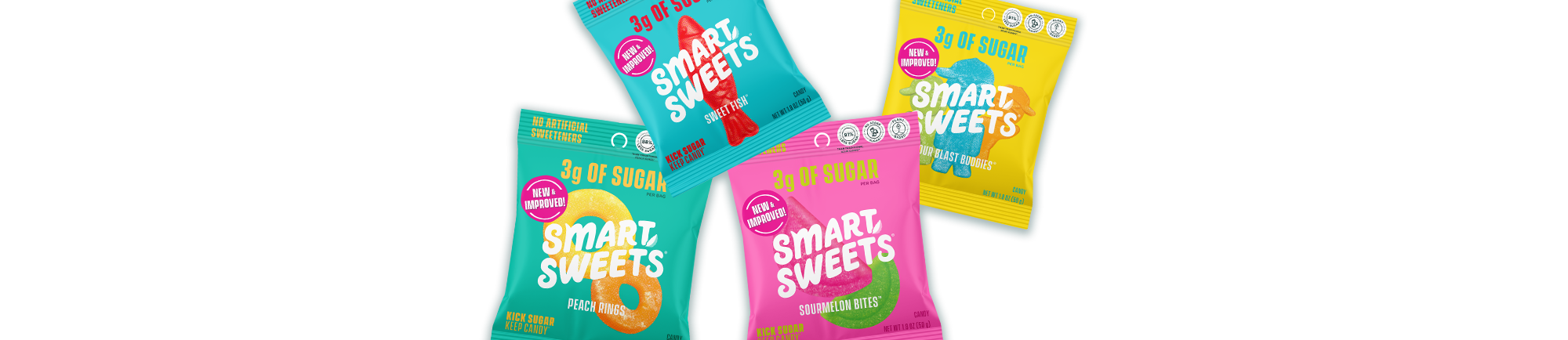 Smart Sweets Box Sweet Fish™ - Low Sugar Gummy Candy | SmartSweets – SmartSweets US